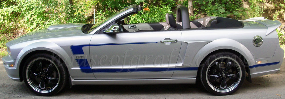2005 2006 2007 2008 2009 Boss Style Reverse 'C' Stripe stripes decals fit any Ford Mustang graphics 5th generation decal kit